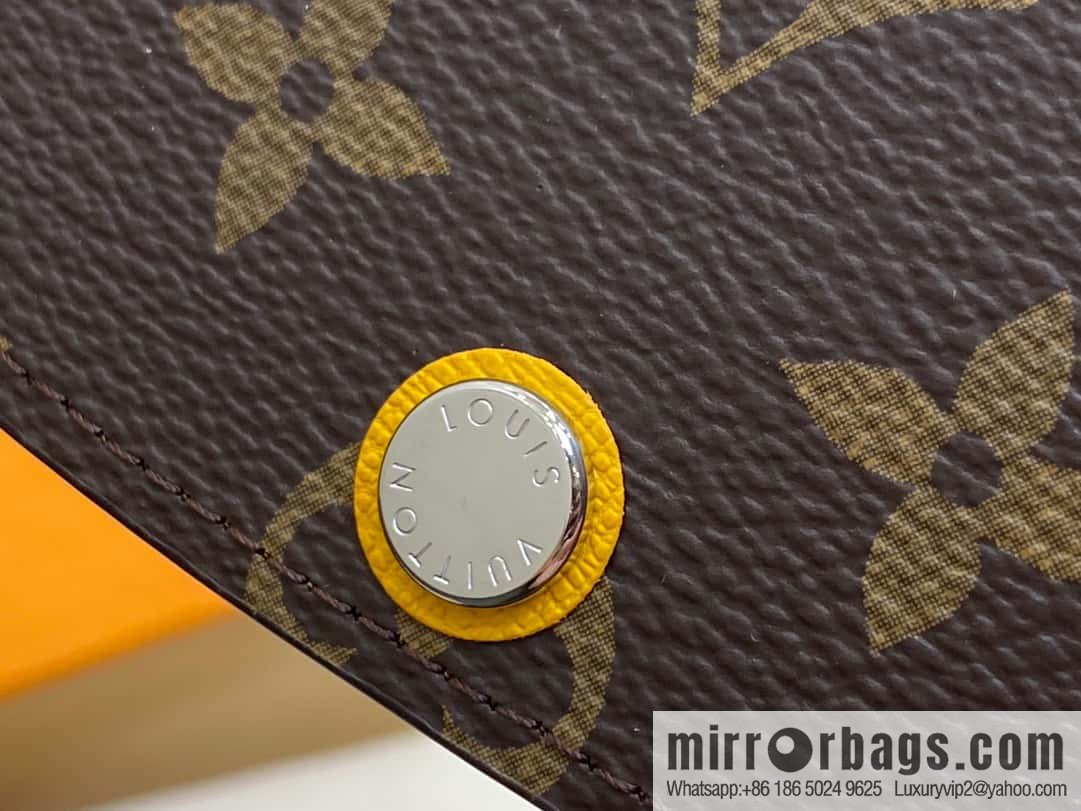 [Premium‑quality] M82919 monogram yellow, flip wallet series Emilie wallet m82919 m82920