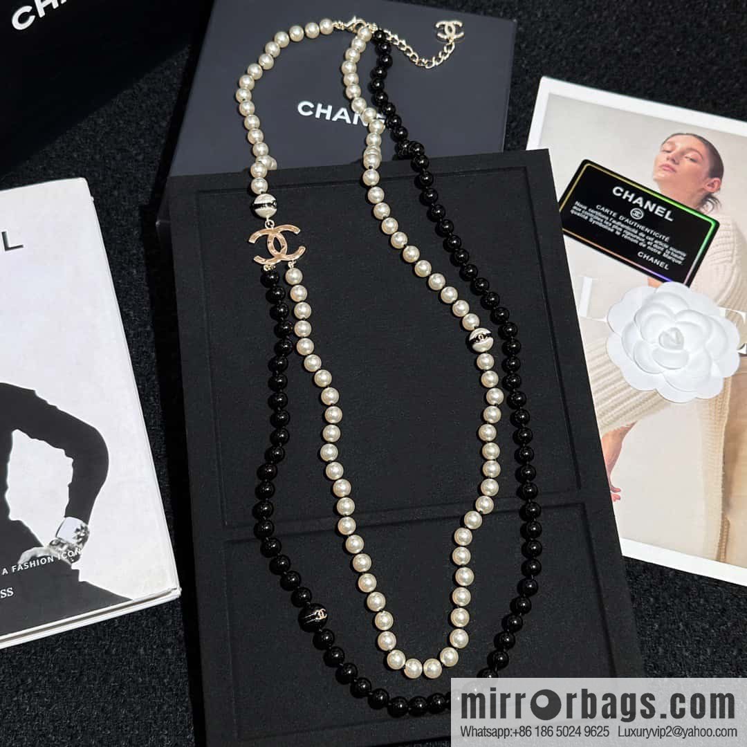 ❗️New ❗️ ☀️ New ☑️ Chanel Double C Double Pearl Necklace ☀️