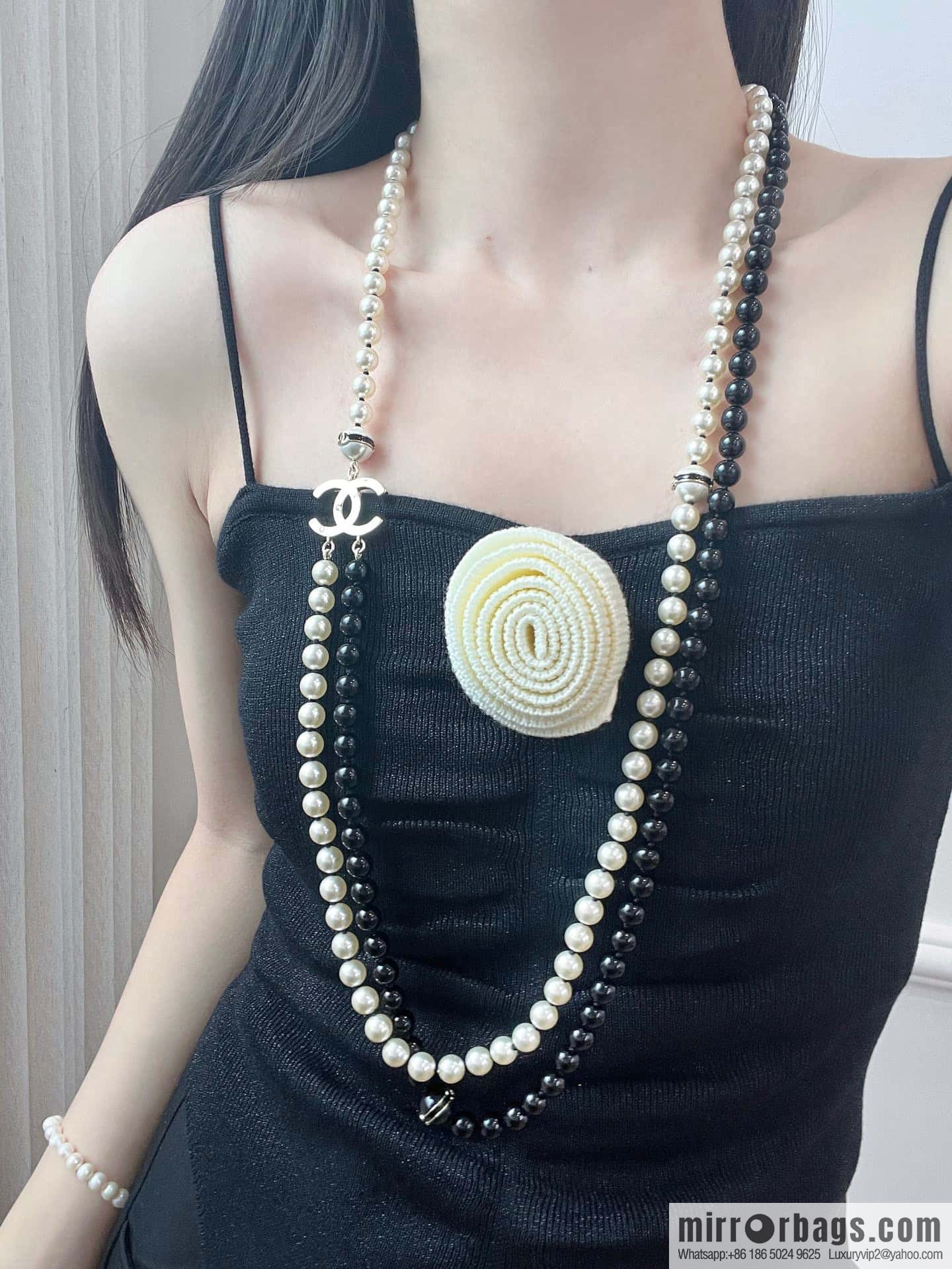 ❗️New ❗️ ☀️ New ☑️ Chanel Double C Double Pearl Necklace ☀️