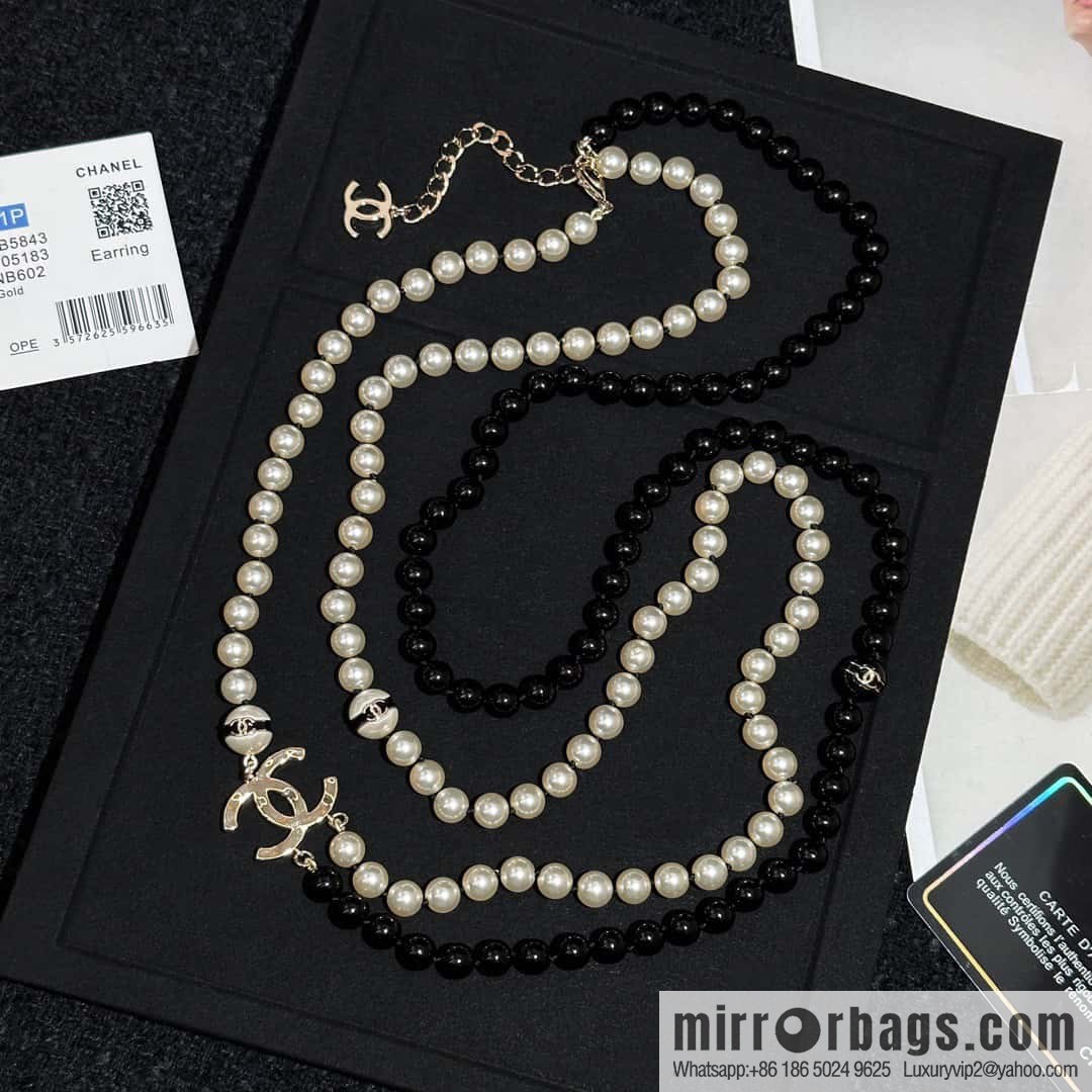 ❗️New ❗️ ☀️ New ☑️ Chanel Double C Double Pearl Necklace ☀️
