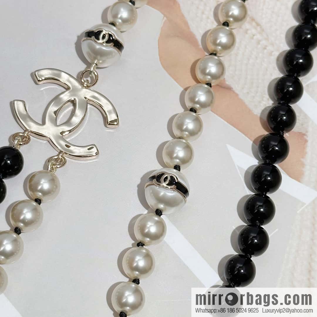 ❗️New ❗️ ☀️ New ☑️ Chanel Double C Double Pearl Necklace ☀️