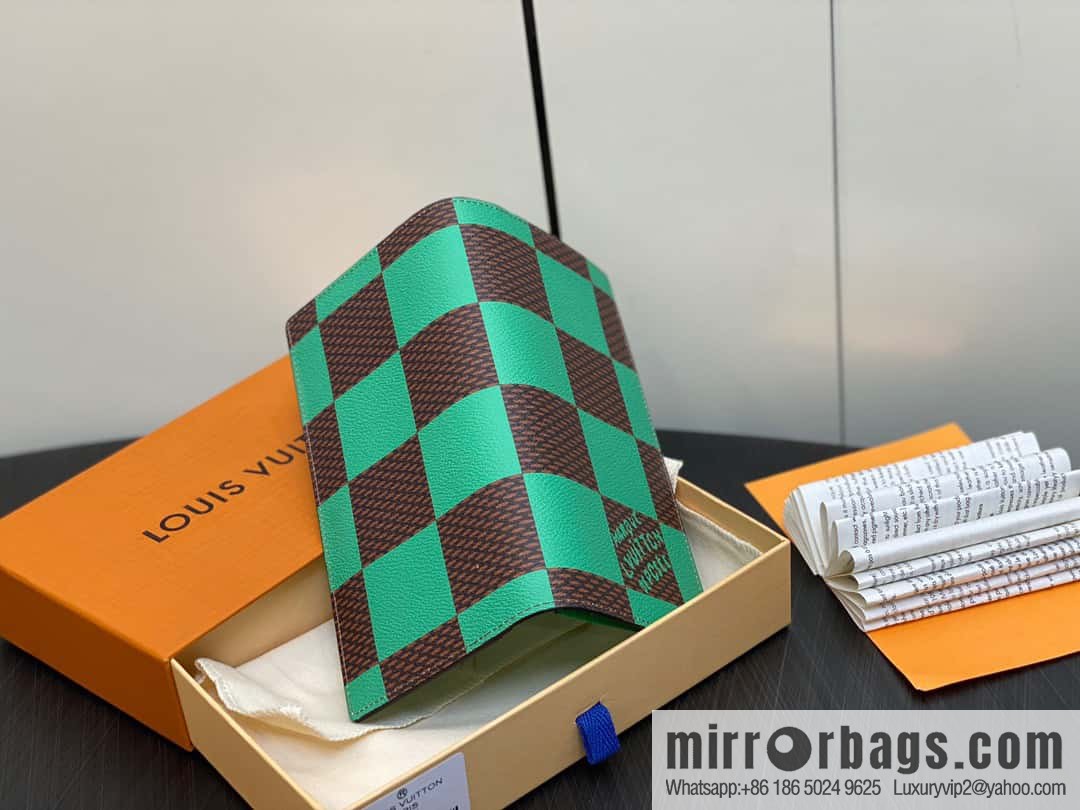 [Boutique‑grade] M40451 green plaid suit wallet series Brazza wallet