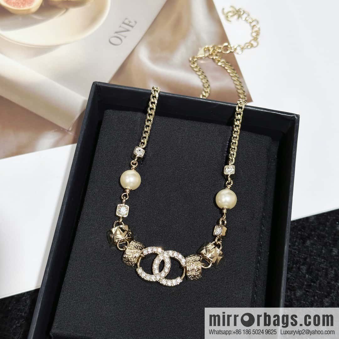 ❗️New ❗️ Chanel necklace ☀️ new ☑️ Chanel double c pearl necklace ☀️