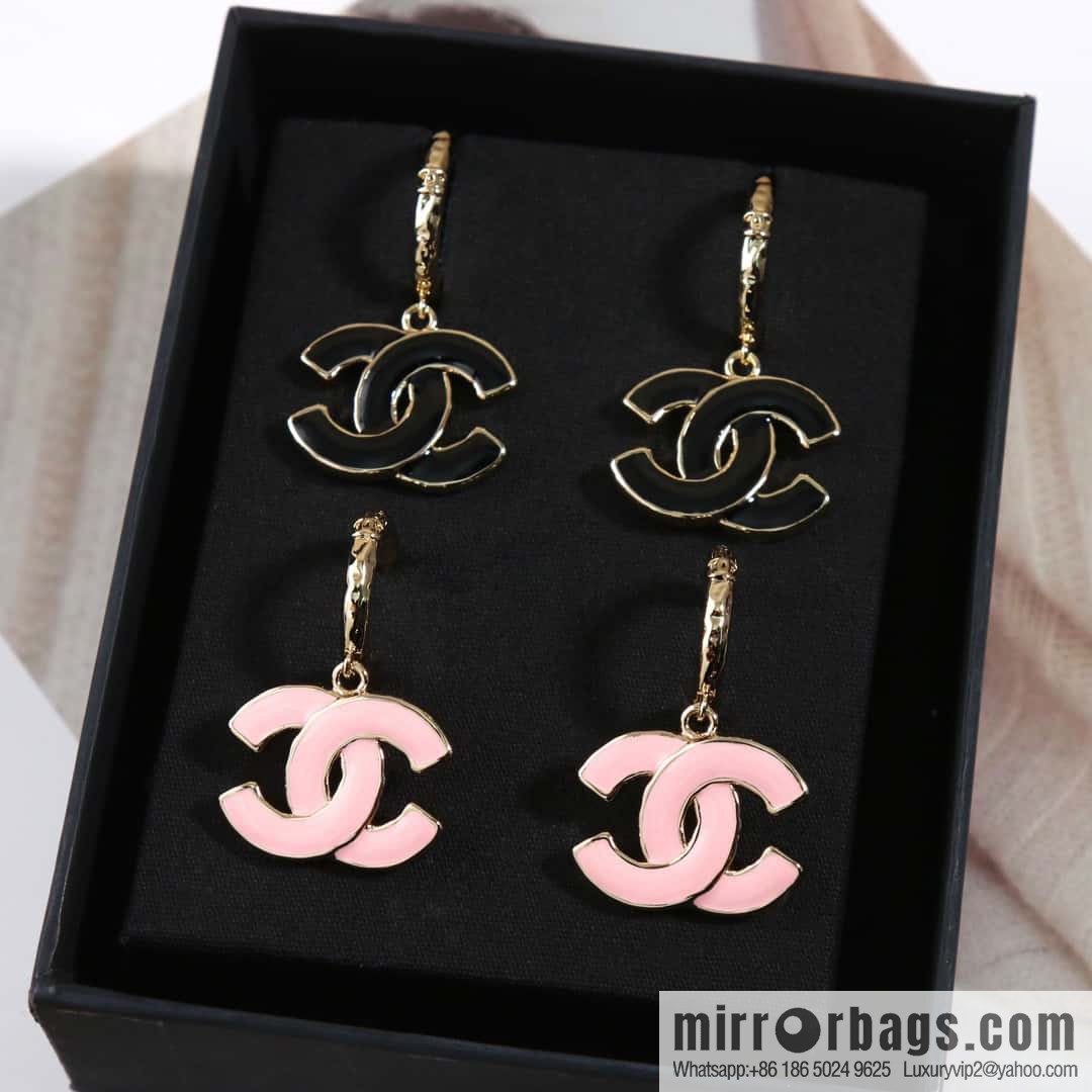 ☀️New ☑️ chanel c2 double c oil drop earrings earrings ☀️