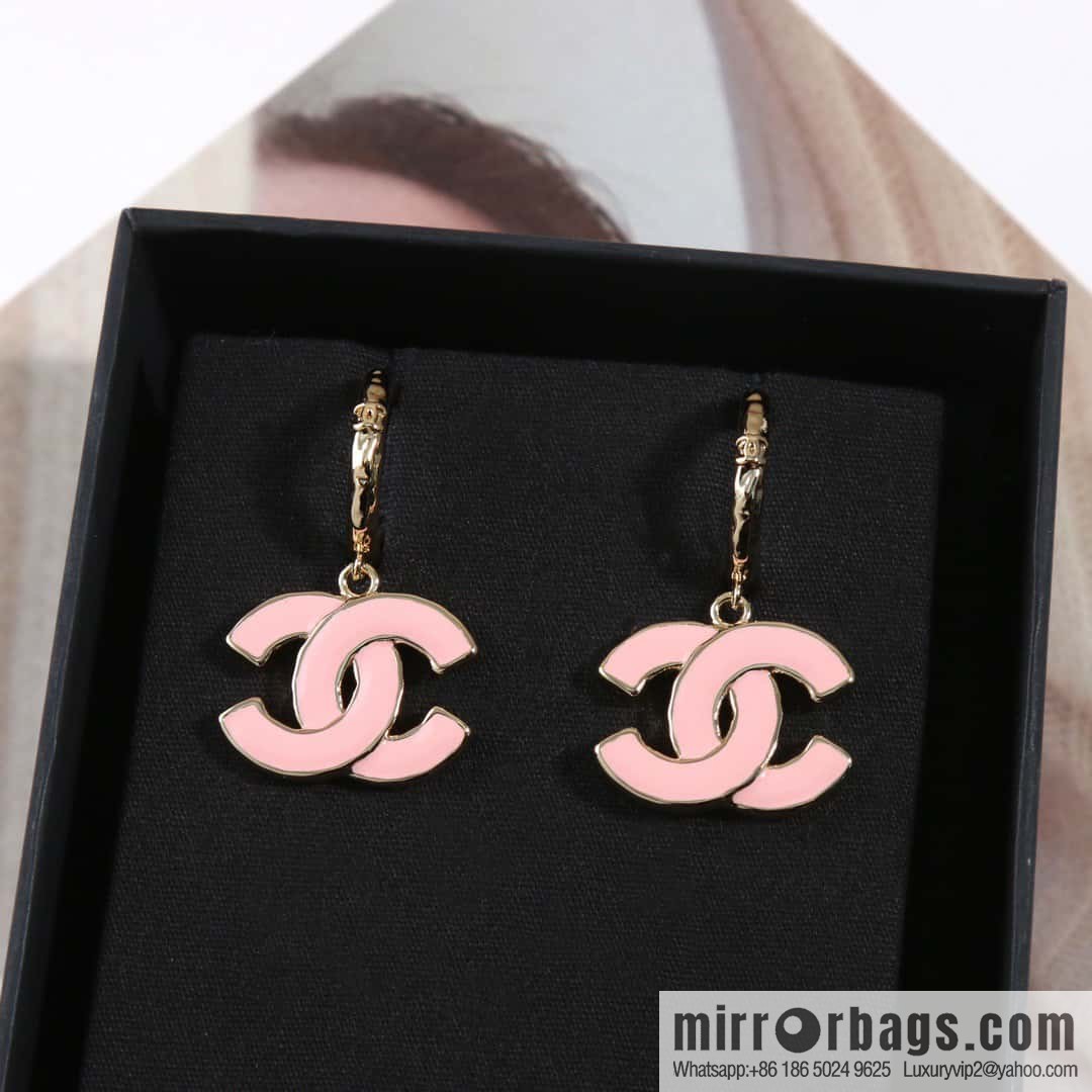 ☀️New ☑️ chanel c2 double c oil drop earrings earrings ☀️