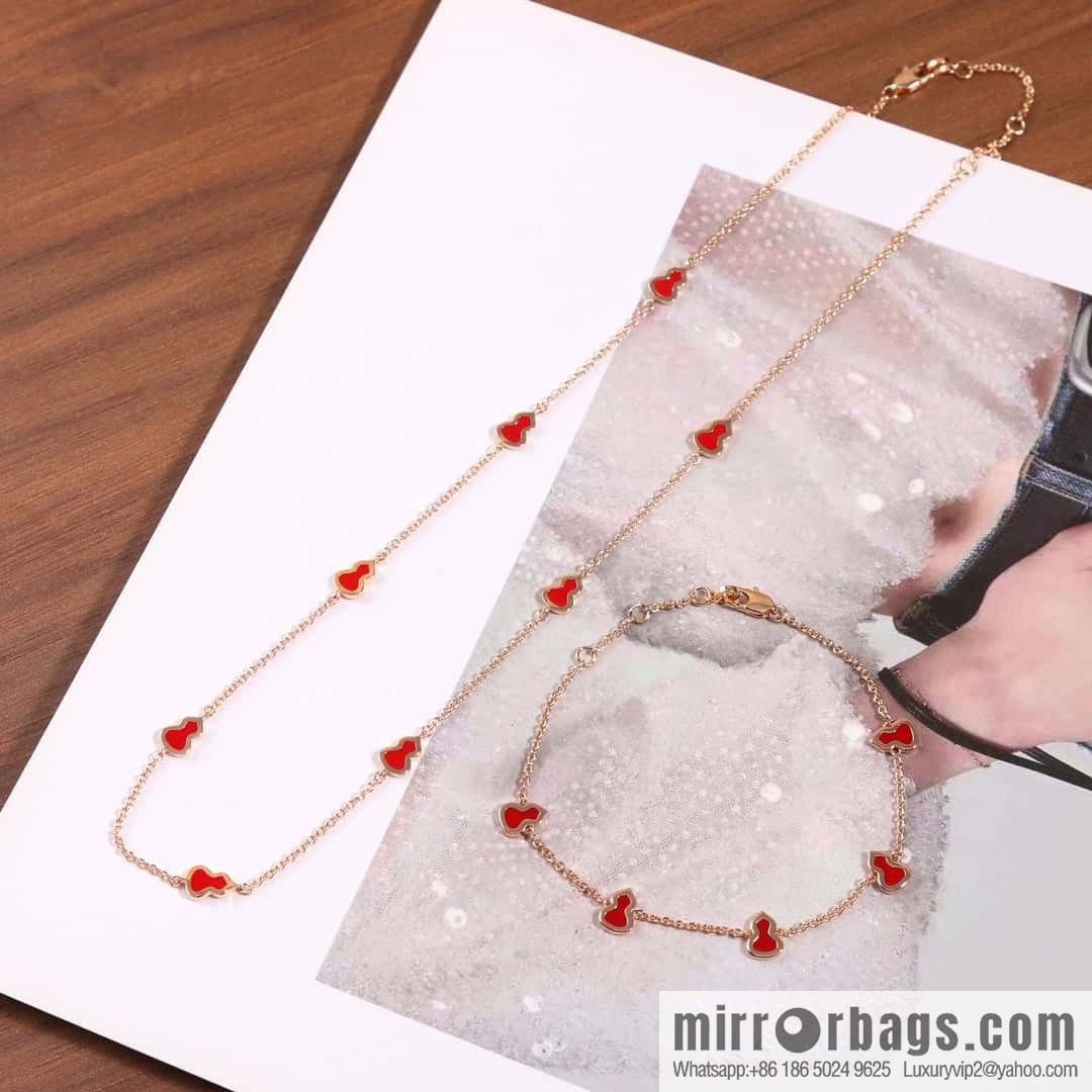 ☀️Qeelin Unicorn Hollow Full Diamond Gourd Bracelet, Necklace ☀️