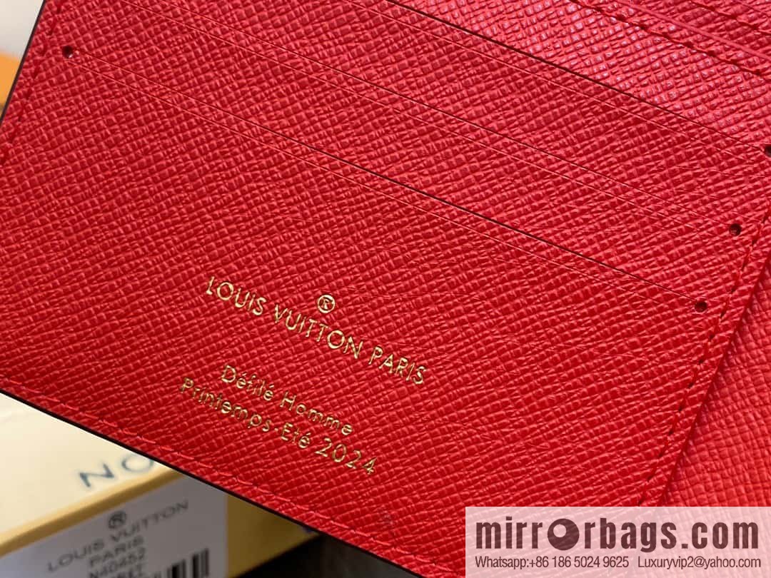 [Premium‑quality] M40452 red plaid suit wallet series Multiple wallets
