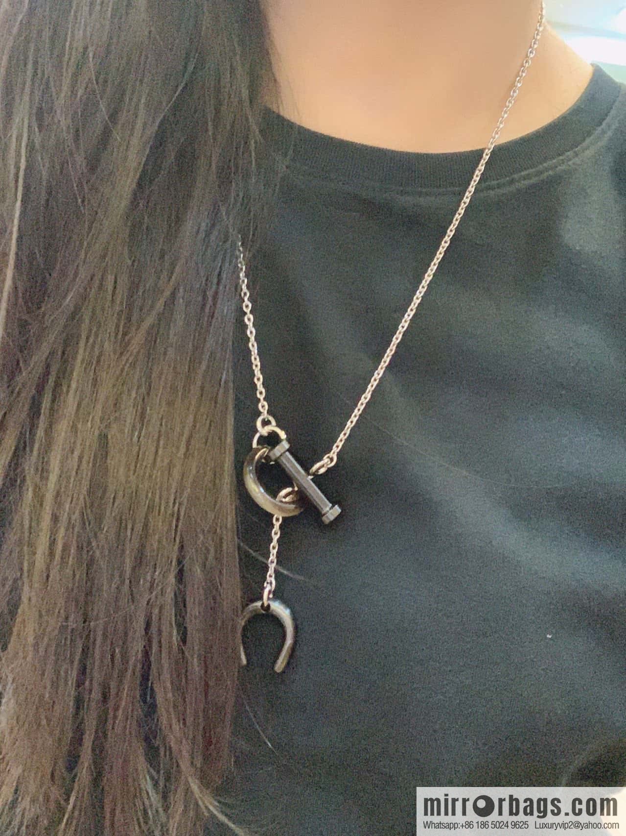 ☀HERMES Carrousel Buffalo Horn Necklace ☀