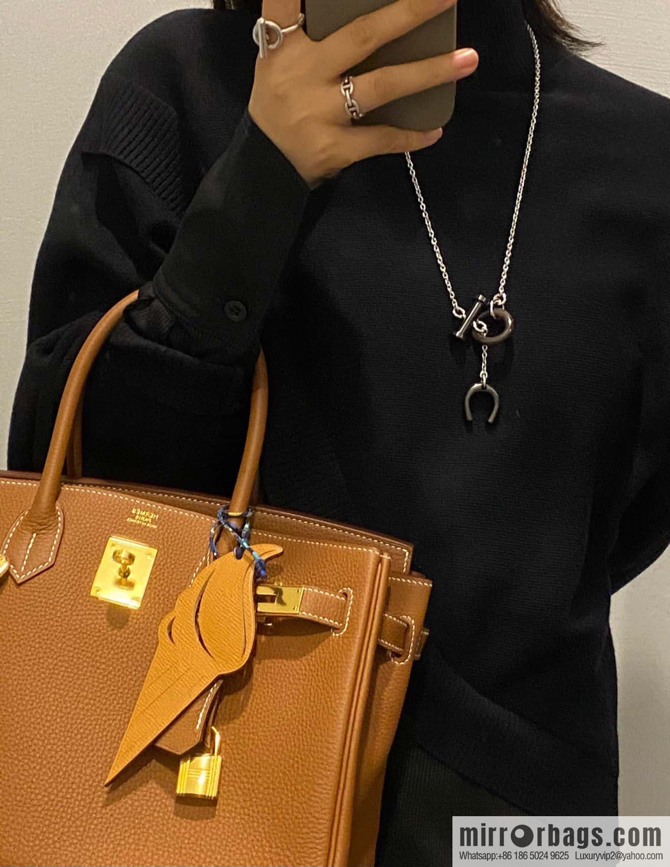 ☀HERMES Carrousel Buffalo Horn Necklace ☀