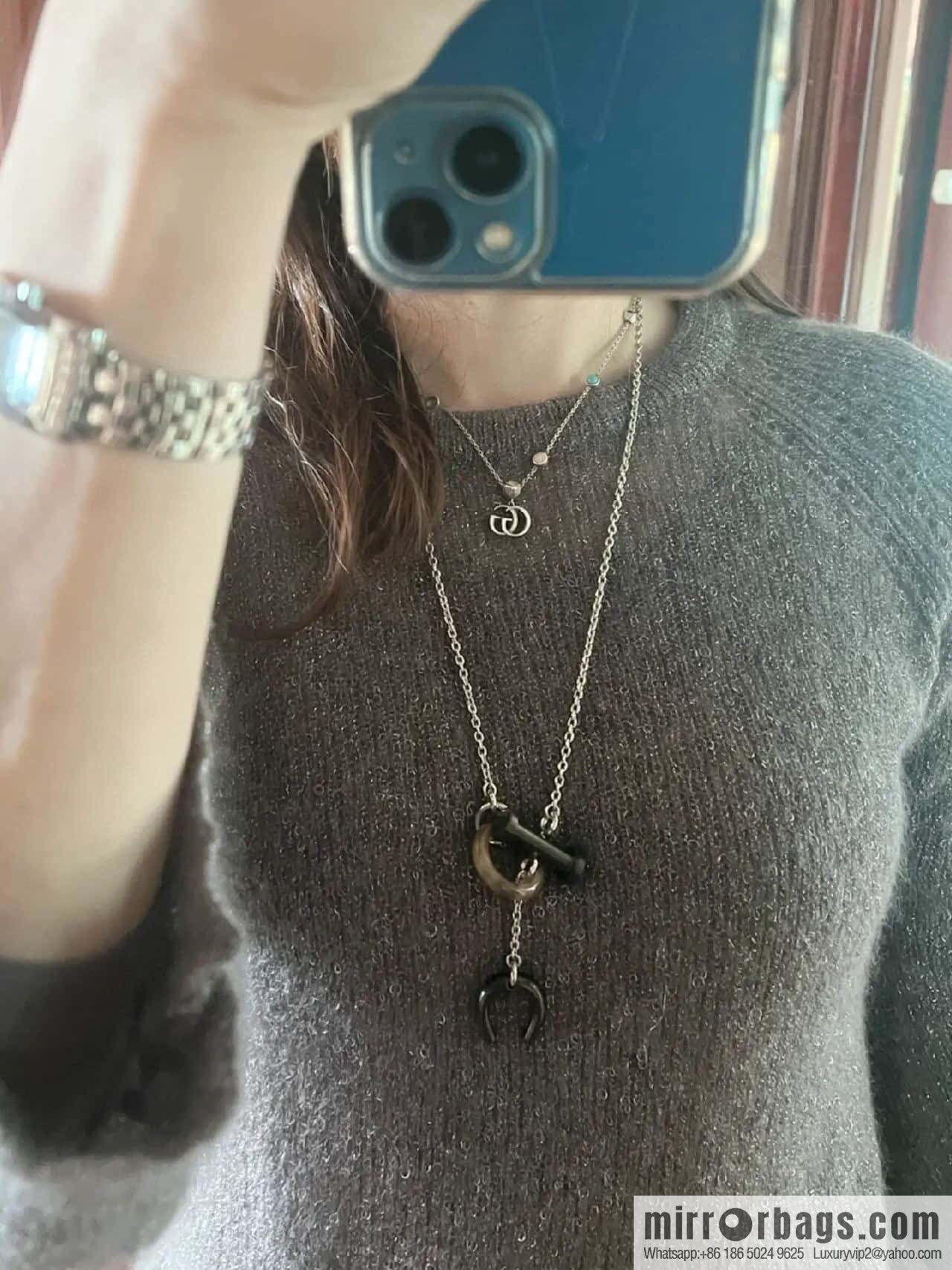 ☀HERMES Carrousel Buffalo Horn Necklace ☀