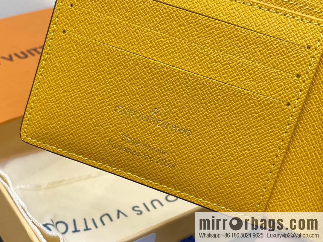 [Premium‑quality] M40452 yellow large plaid suit wallet series Multiple wallets