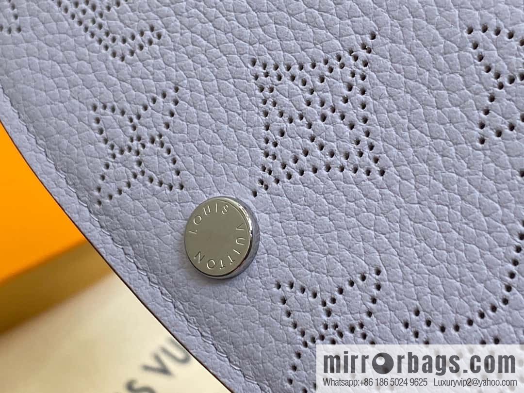 [Premium‑quality] M82517 light purple, full leather flip wallet series IRIS COMPACT wallet
