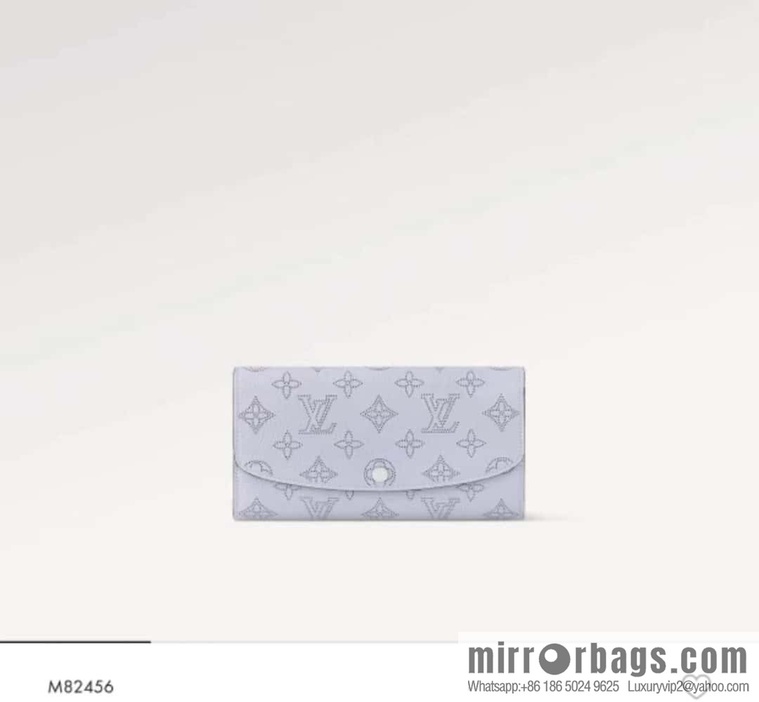 [Premium‑quality] M82456 light purple, full leather flip wallet series Iris wallet M60144 cut-out Iris ms wallet
