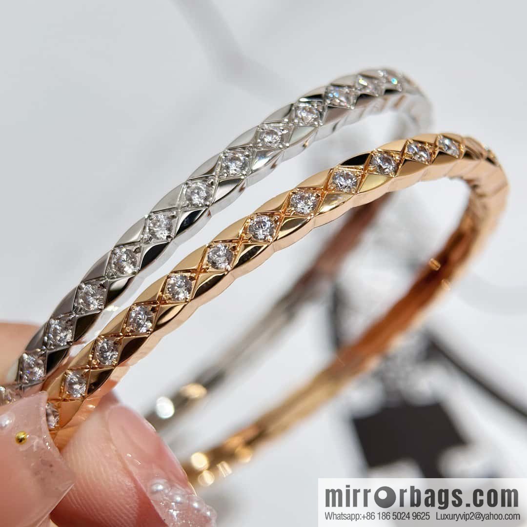 ❗️CNC version ❗️ with diamond, new ☑️ Chanel coco crush series narrow version rhombus bracelet bracelet