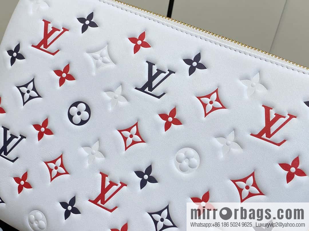 [Premium‑quality] M23466 white, full leather chain bag series COUSSIN small handbag
