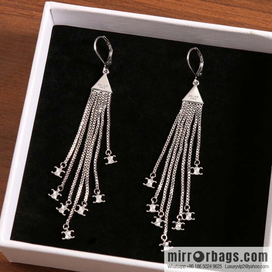 ☀️New ☑️ Celine Celine Arc de Triomphe tassel earrings