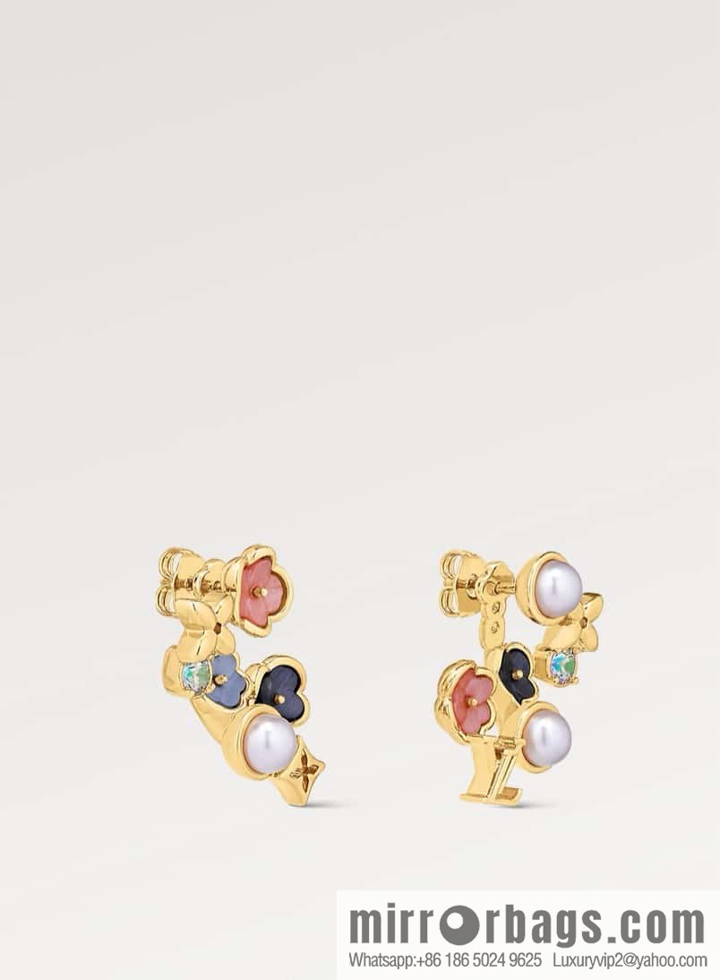 ❗️New ❗️ M01642 ☀ Louis Vuitton IV BOTANICA Earrings ☀