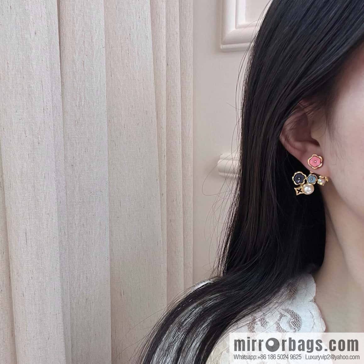 ❗️New ❗️ M01642 ☀ Louis Vuitton IV BOTANICA Earrings ☀