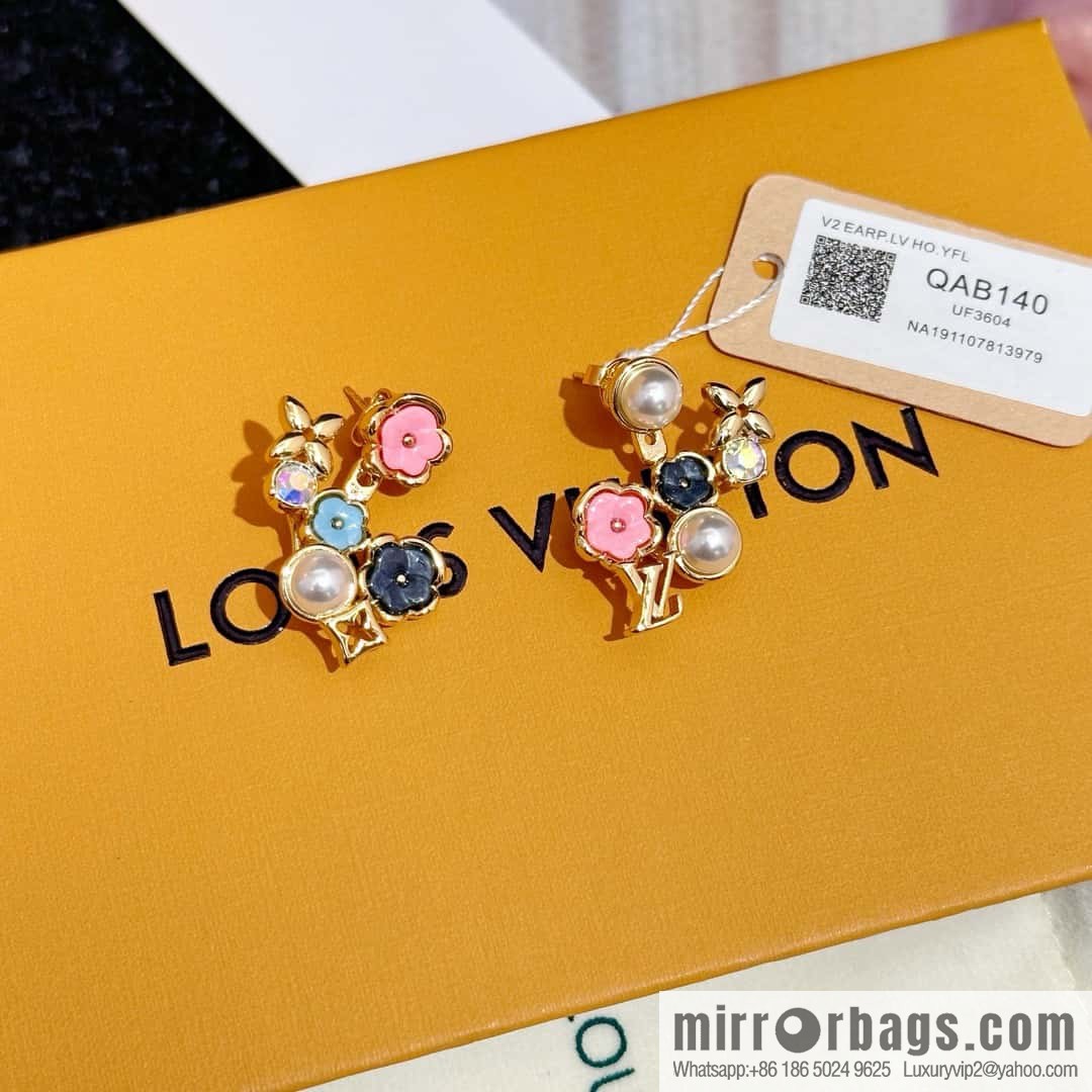 ❗️New ❗️ M01642 ☀ Louis Vuitton IV BOTANICA Earrings ☀