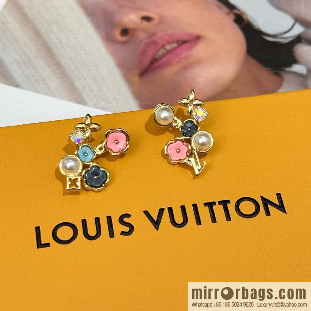 ❗️New ❗️ M01642 ☀ Louis Vuitton IV BOTANICA Earrings ☀