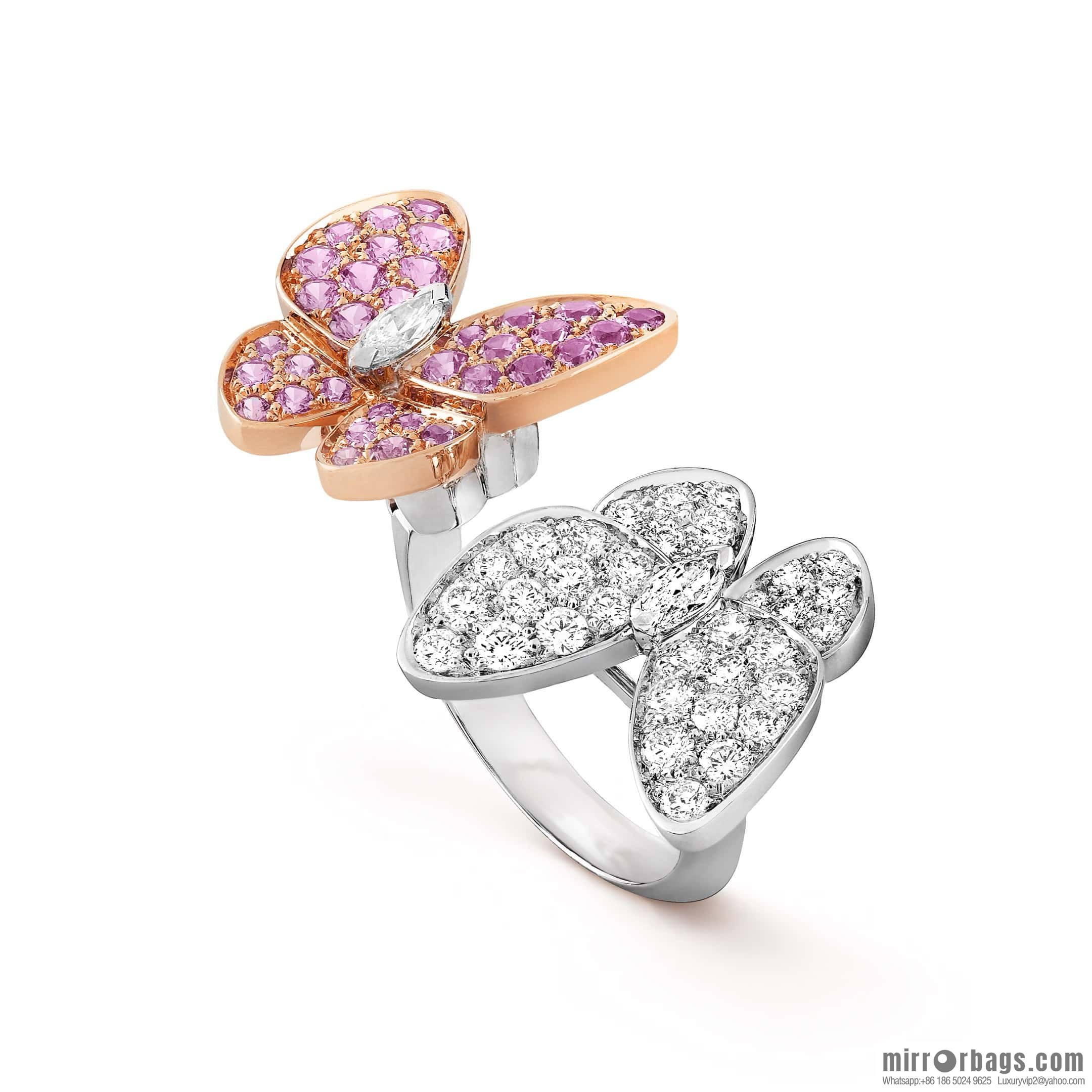 ❗️New ❗️ ☀️ Original ☀️ Van Cleef & Arpels Two Butterfly Ring ☀