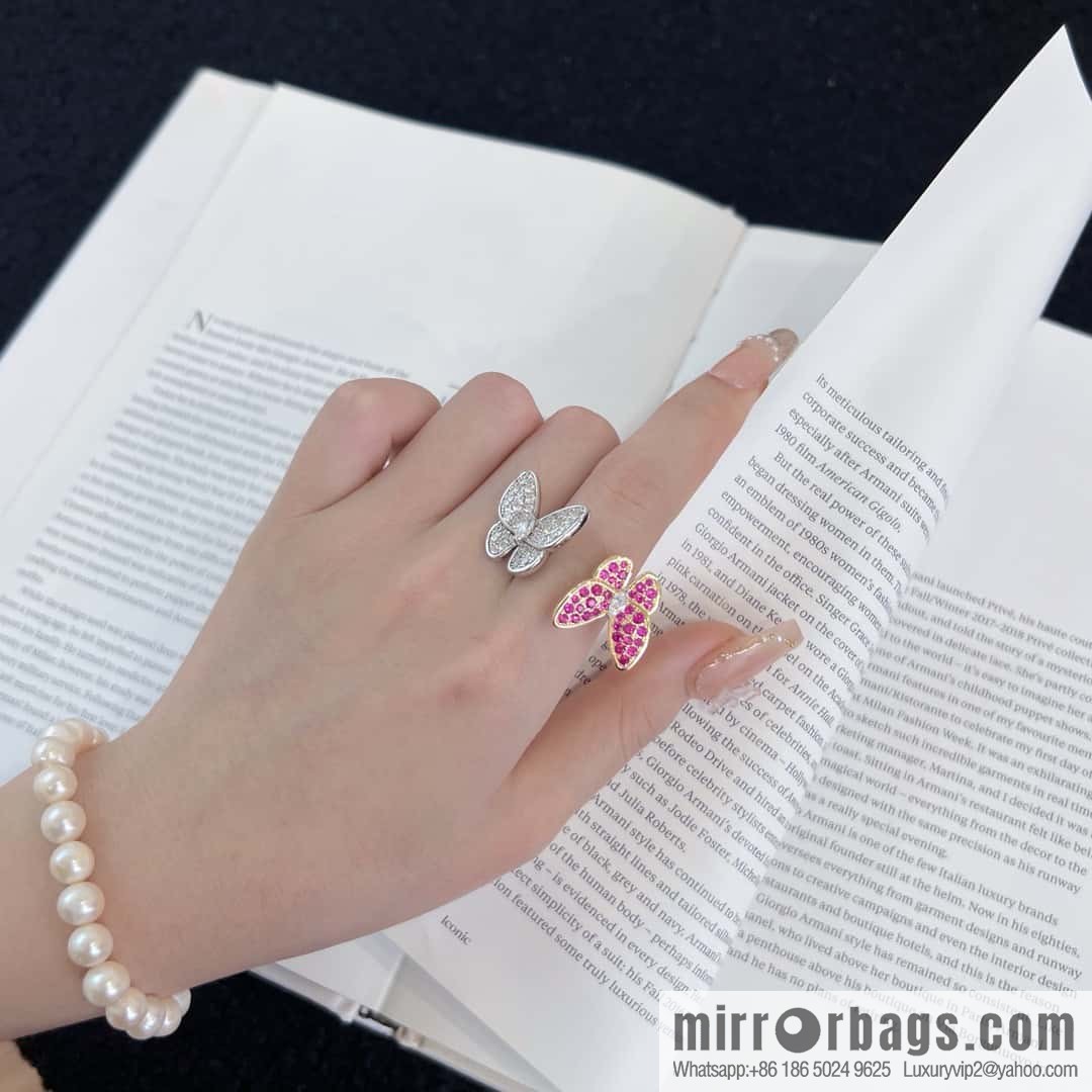 ❗️New ❗️ ☀️ Original ☀️ Van Cleef & Arpels Two Butterfly Ring ☀