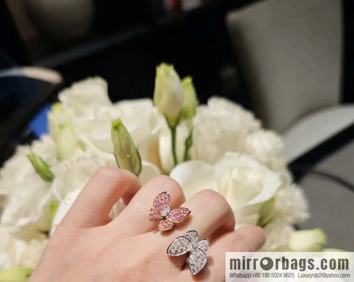 ❗️New ❗️ ☀️ Original ☀️ Van Cleef & Arpels Two Butterfly Ring ☀