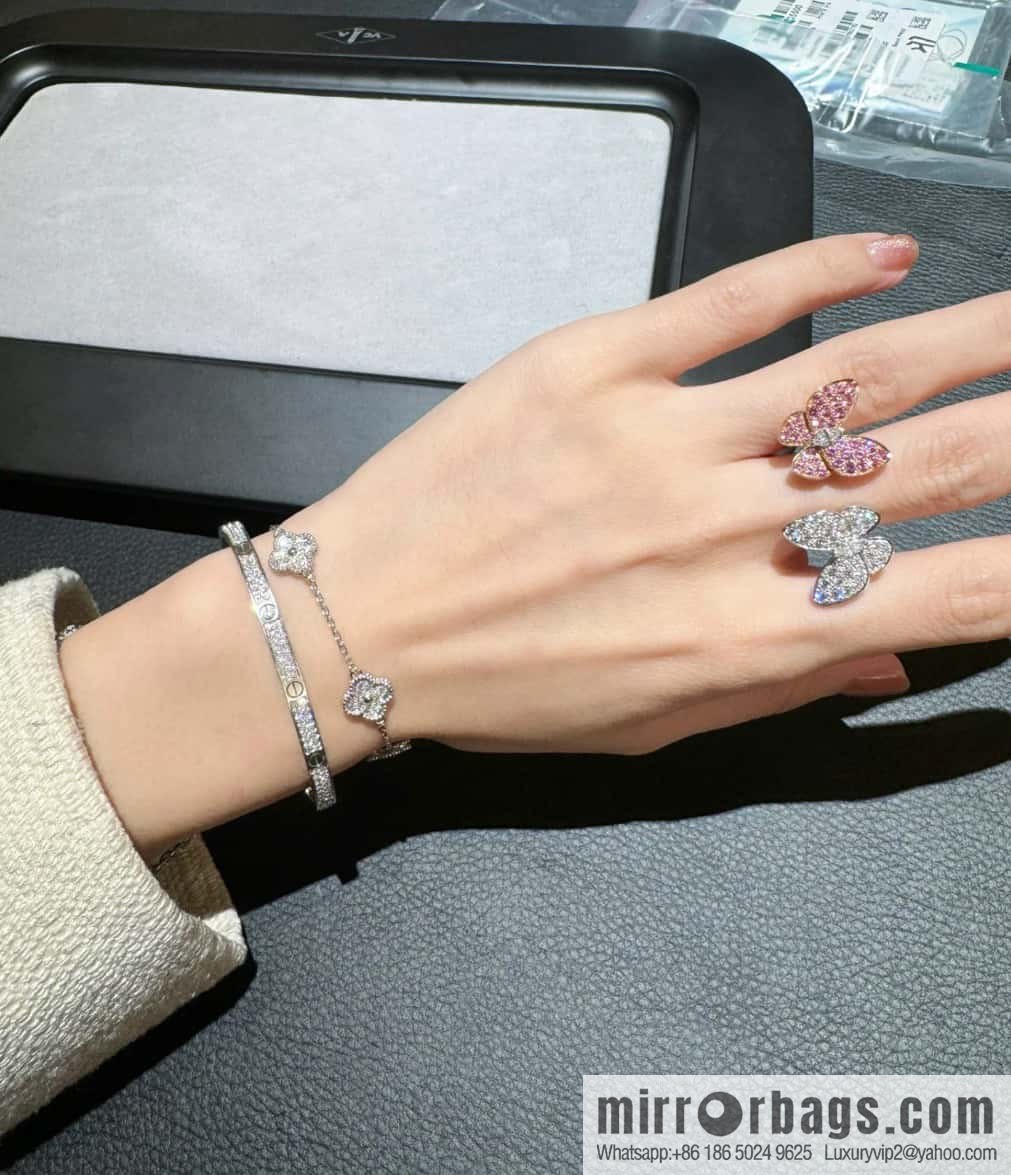 ❗️New ❗️ ☀️ Original ☀️ Van Cleef & Arpels Two Butterfly Ring ☀