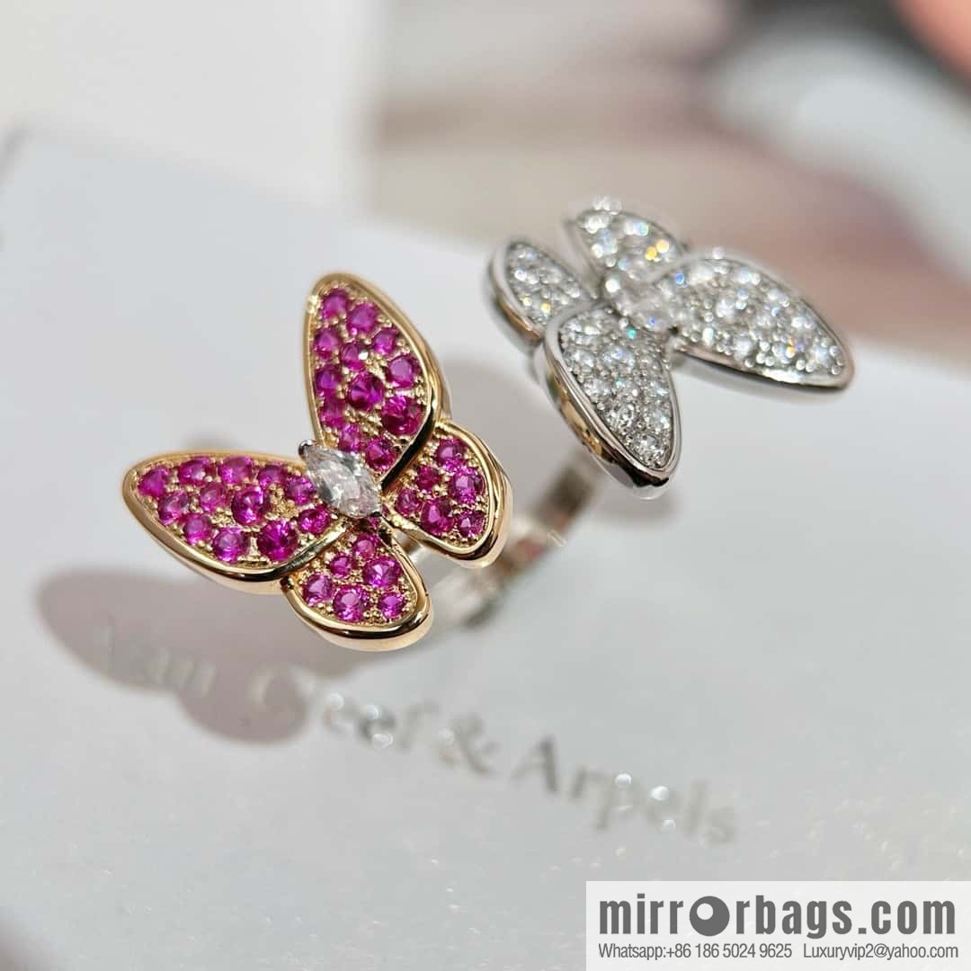 ❗️New ❗️ ☀️ Original ☀️ Van Cleef & Arpels Two Butterfly Ring ☀