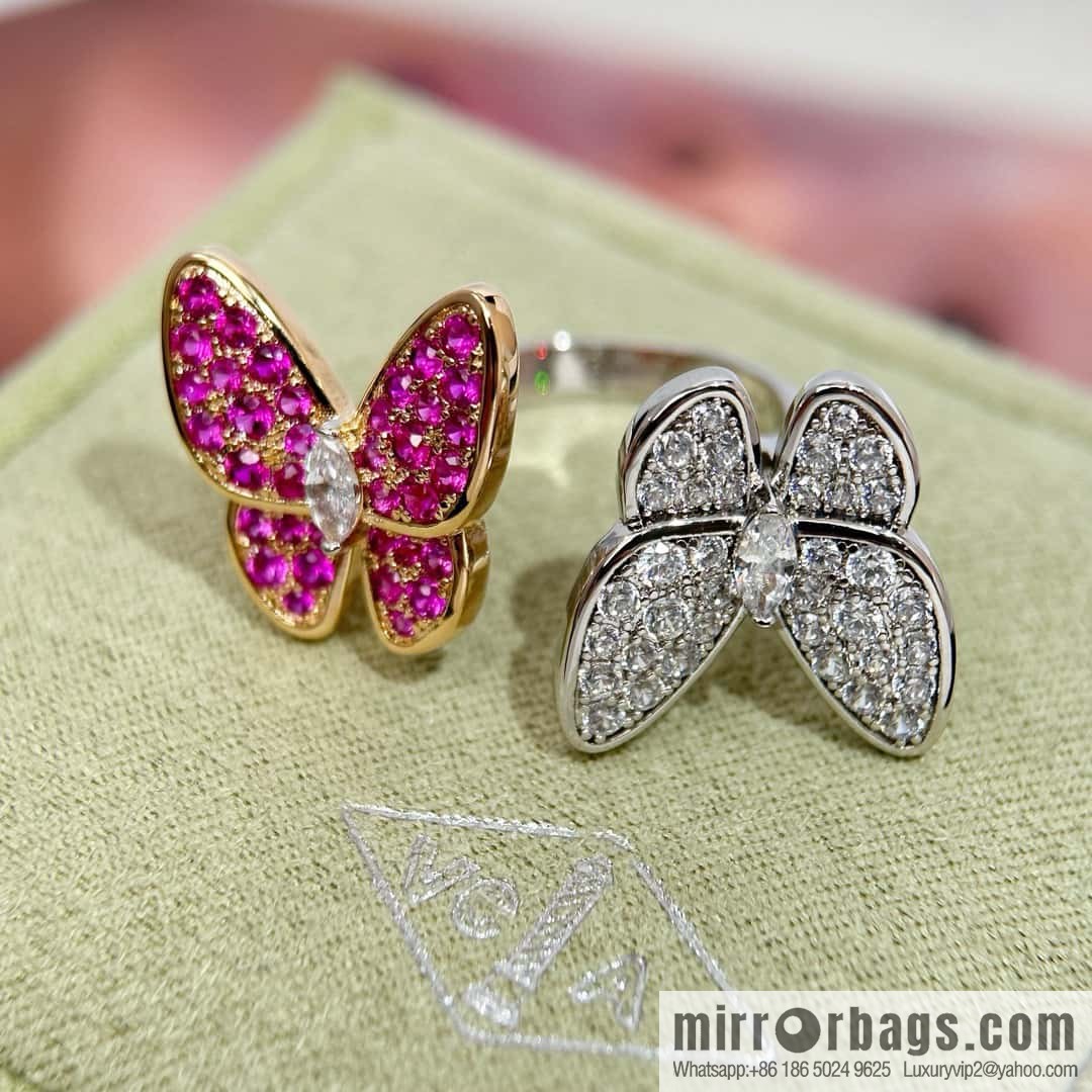 ❗️New ❗️ ☀️ Original ☀️ Van Cleef & Arpels Two Butterfly Ring ☀