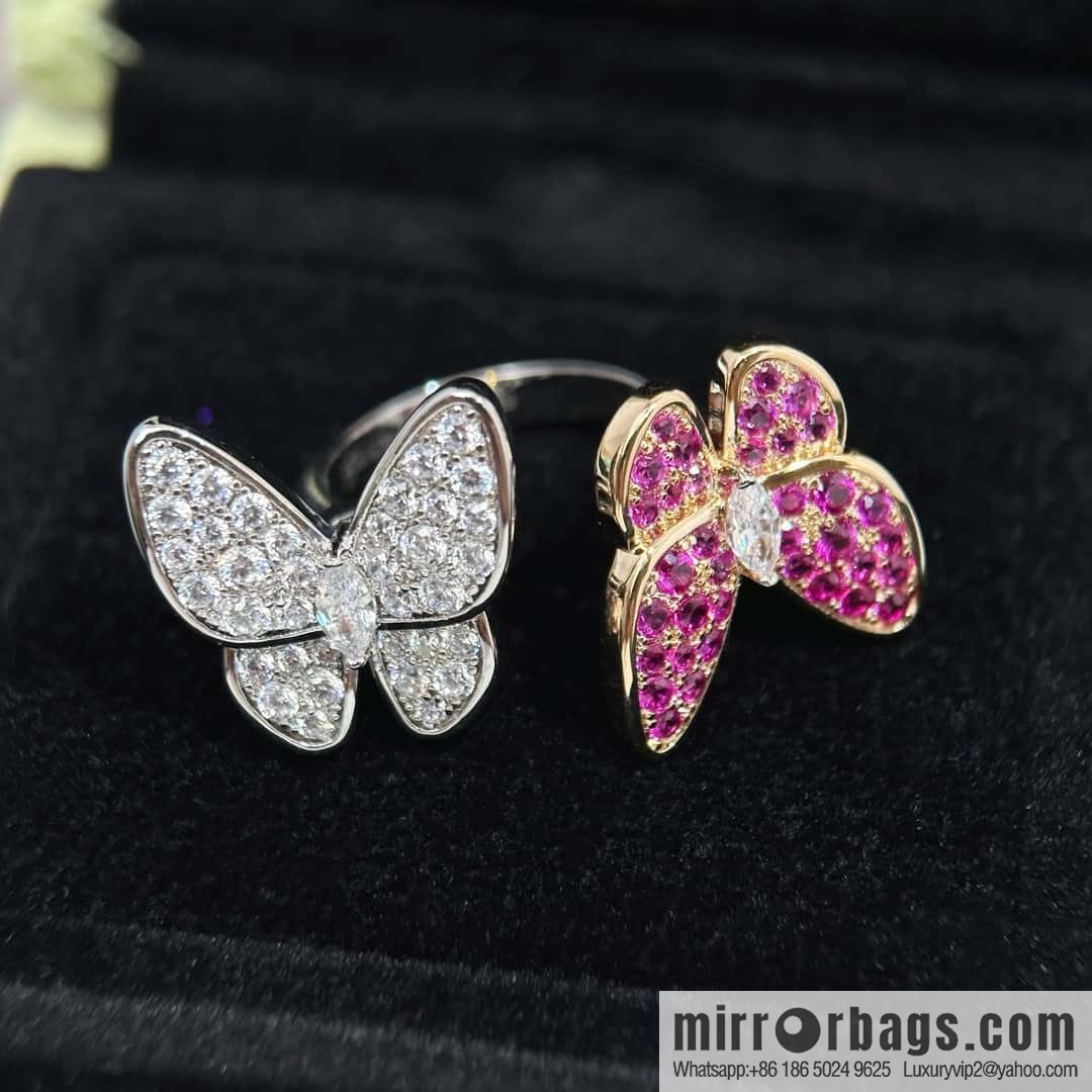 ❗️New ❗️ ☀️ Original ☀️ Van Cleef & Arpels Two Butterfly Ring ☀
