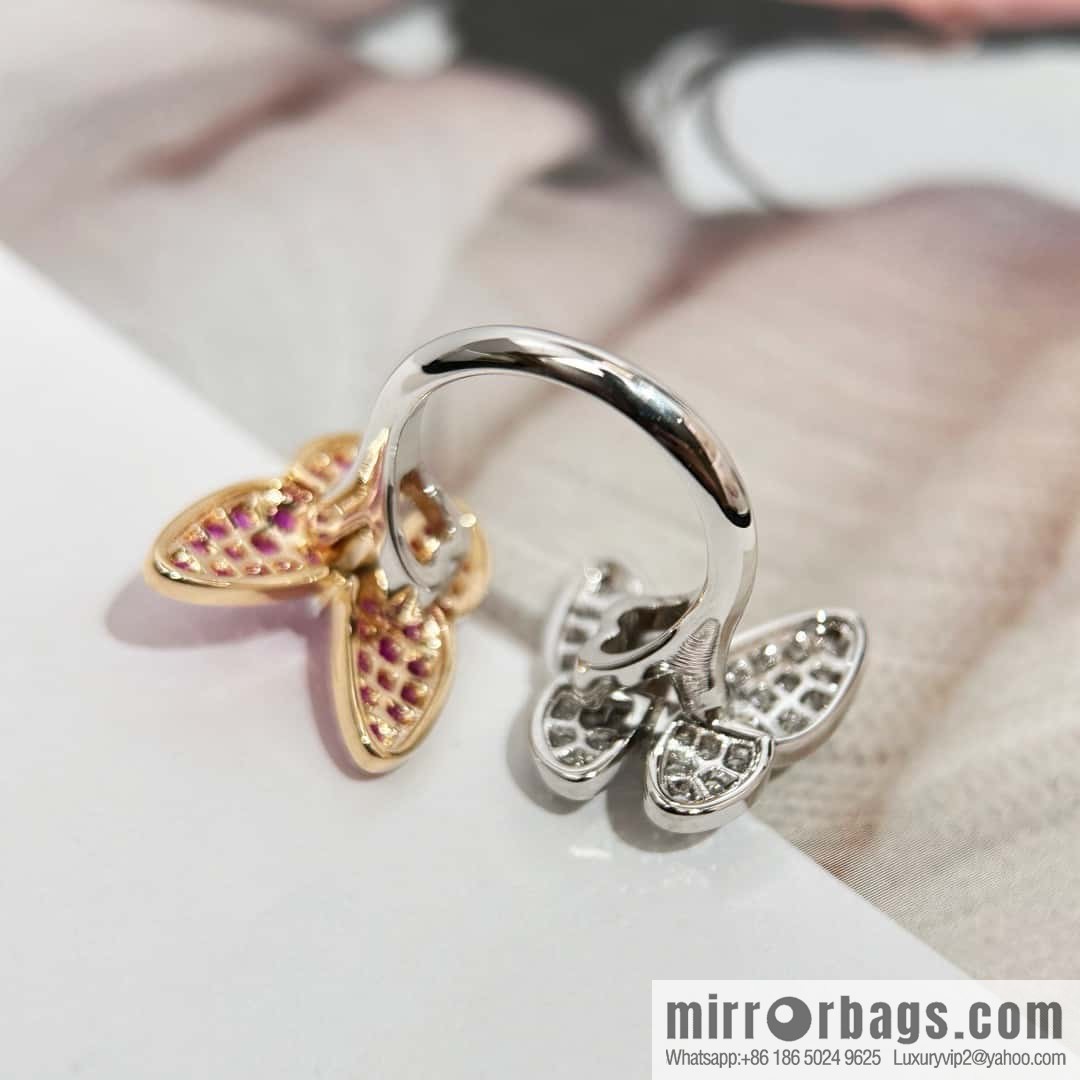 ❗️New ❗️ ☀️ Original ☀️ Van Cleef & Arpels Two Butterfly Ring ☀