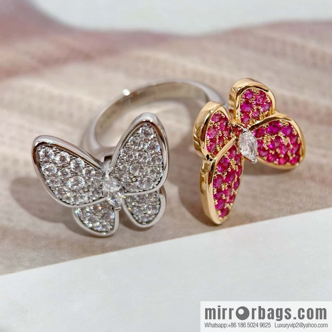 ❗️New ❗️ ☀️ Original ☀️ Van Cleef & Arpels Two Butterfly Ring ☀