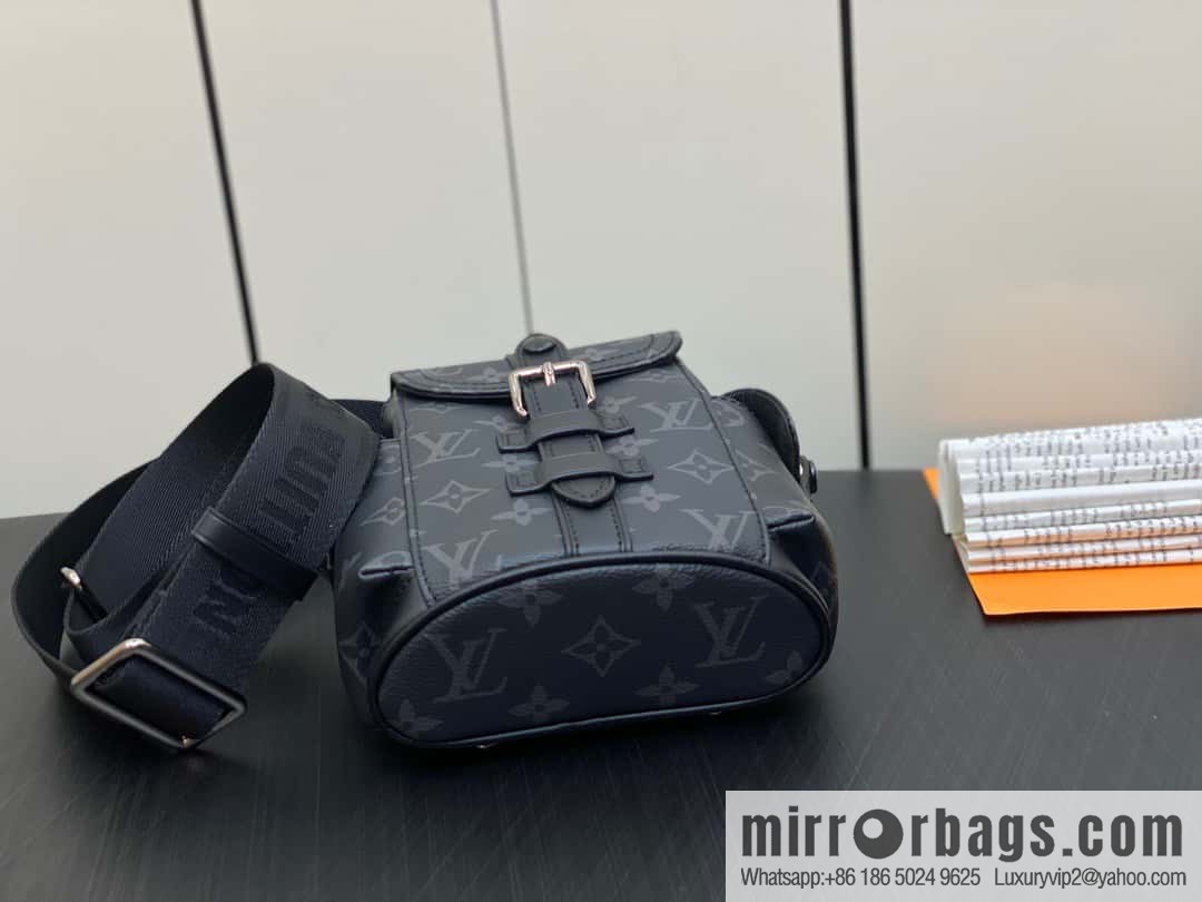 [Boutique‑grade] M82769 black flower, men's bag mini backpack series, new NANO CHRISTOPHER handbag in autumn and winter