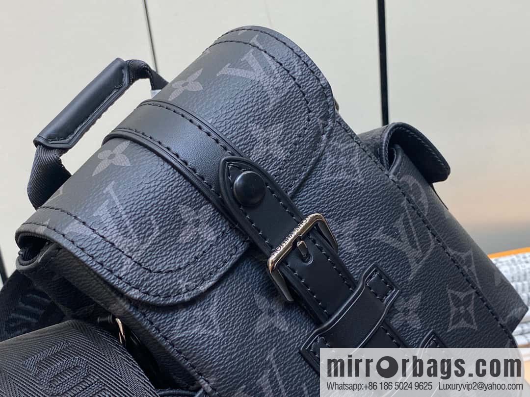 [Boutique‑grade] M82769 black flower, men's bag mini backpack series, new NANO CHRISTOPHER handbag in autumn and winter