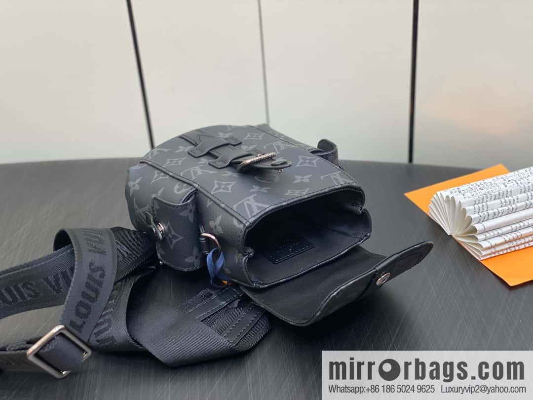 [Boutique‑grade] M82769 black flower, men's bag mini backpack series, new NANO CHRISTOPHER handbag in autumn and winter