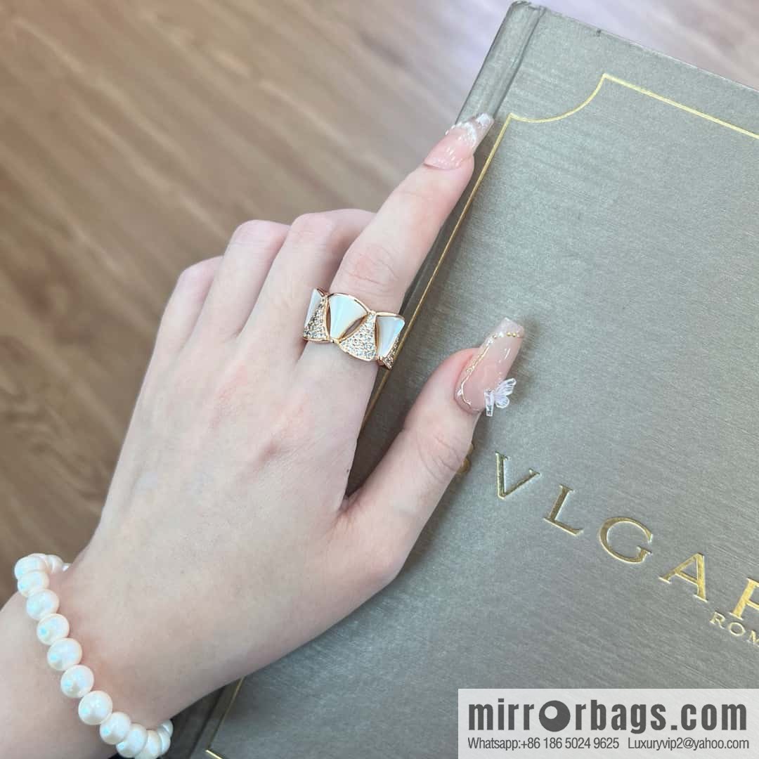 ❗️CNC version ❗️ ☀️ original ☀️ BVLGARI DIVA haute couture series mica fritillary diamond ring ☀