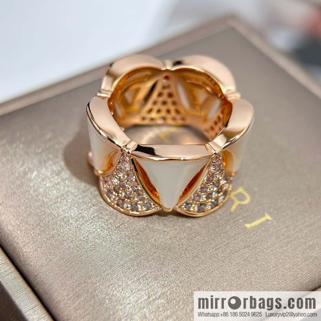 ❗️CNC version ❗️ ☀️ original ☀️ BVLGARI DIVA haute couture series mica fritillary diamond ring ☀