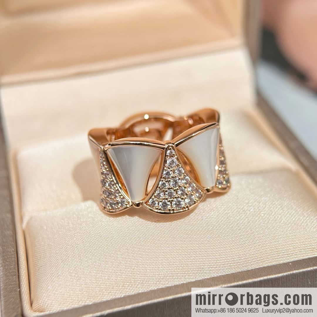 ❗️CNC version ❗️ ☀️ original ☀️ BVLGARI DIVA haute couture series mica fritillary diamond ring ☀