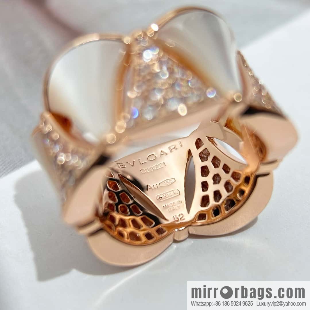 ❗️CNC version ❗️ ☀️ original ☀️ BVLGARI DIVA haute couture series mica fritillary diamond ring ☀