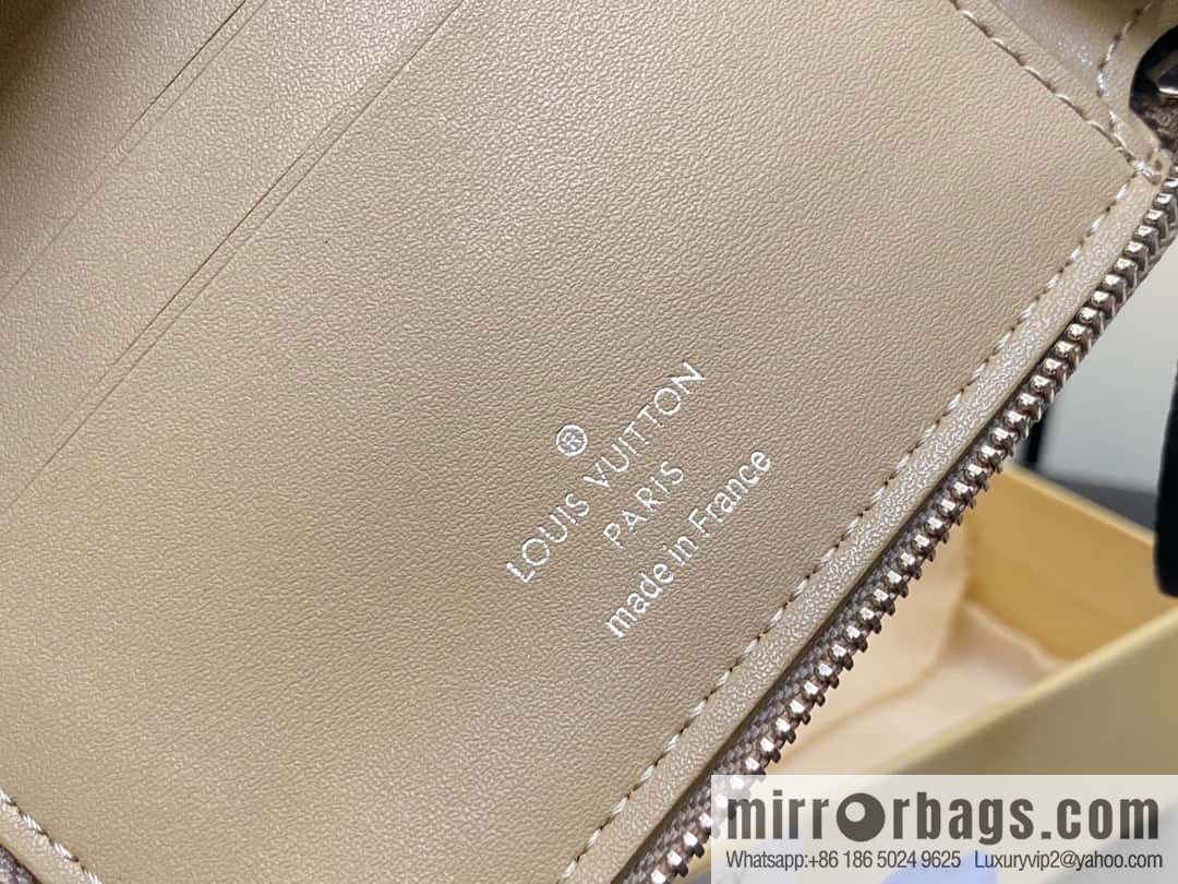 [Premium‑quality] M81558 gray, full leather zipper wallet series