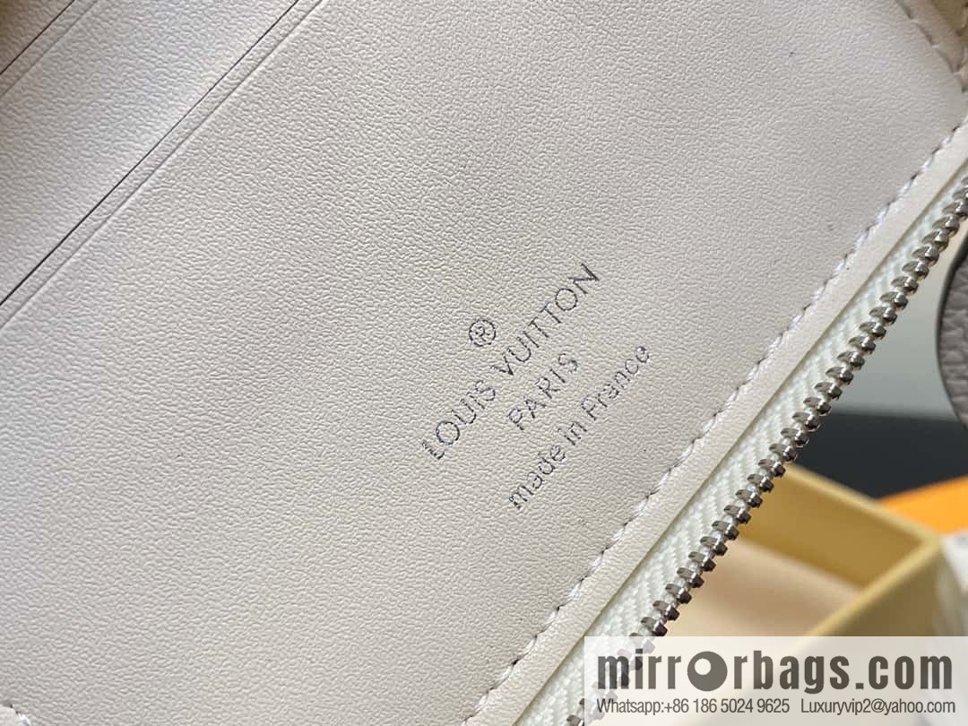 [Premium‑quality] M81558 gray, full leather zipper wallet series