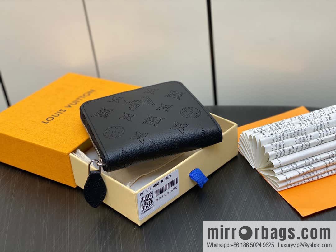 [Premium‑quality] M81558 gray, full leather zipper wallet series