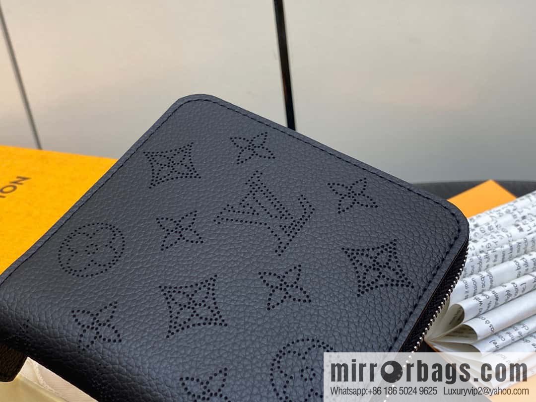 [Premium‑quality] M81558 gray, full leather zipper wallet series