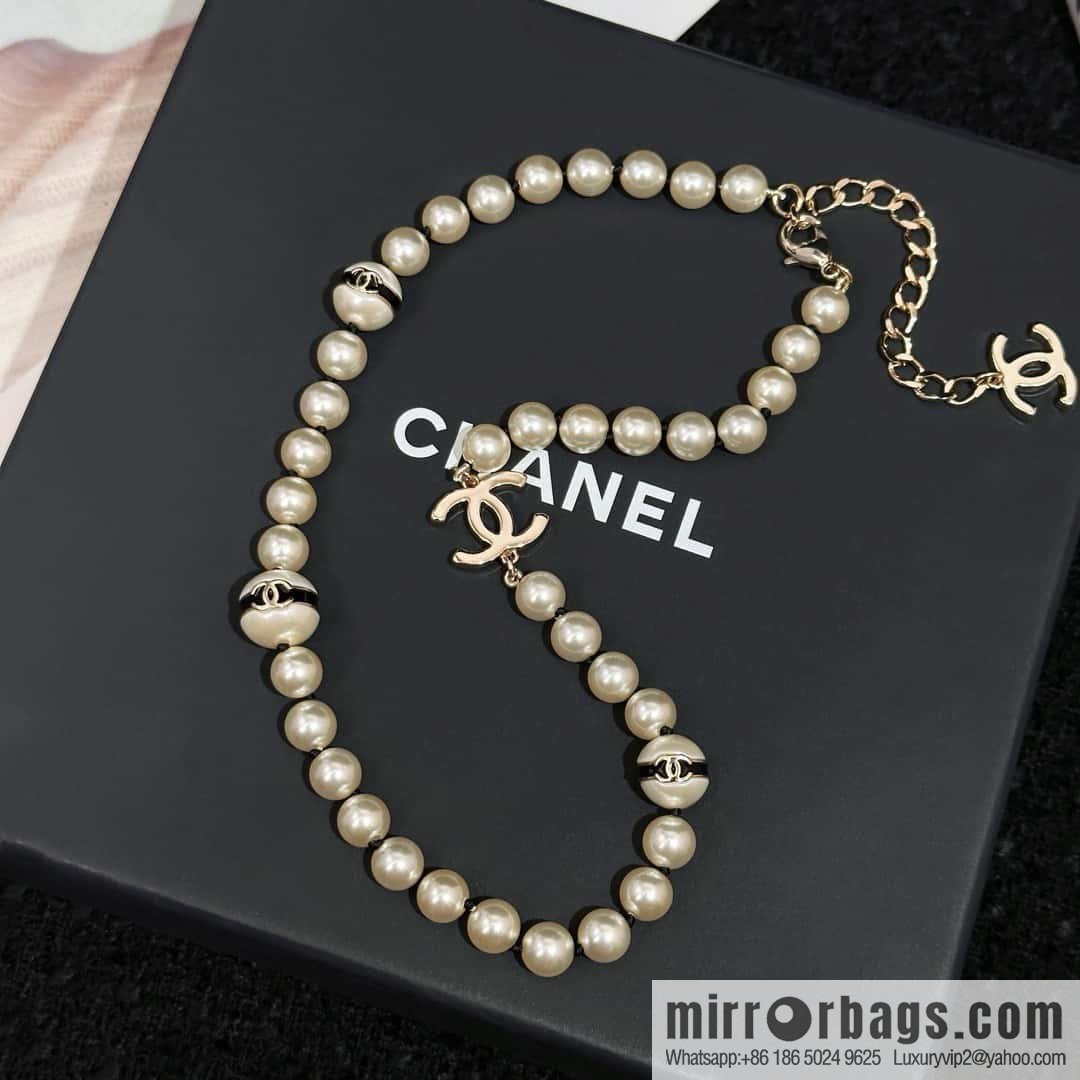 ❗️New ❗️ Chanel necklace ☀️ new ☑️ Chanel double c pearl necklace ☀️