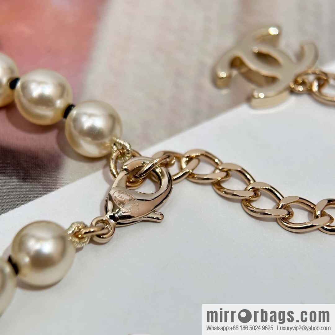 ❗️New ❗️ Chanel necklace ☀️ new ☑️ Chanel double c pearl necklace ☀️