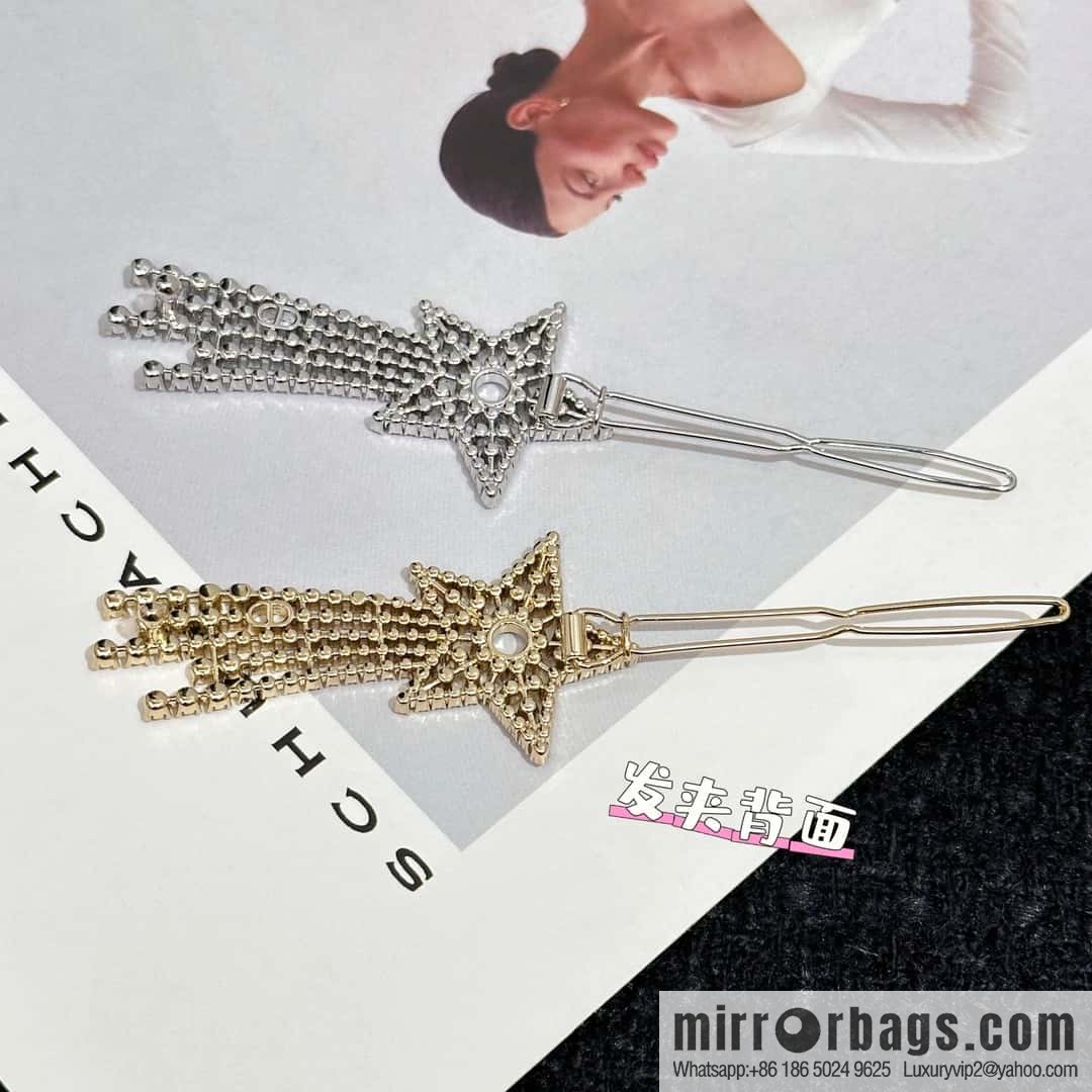 New ☑️ Dior full diamond pentagram comet hairpin hairpin