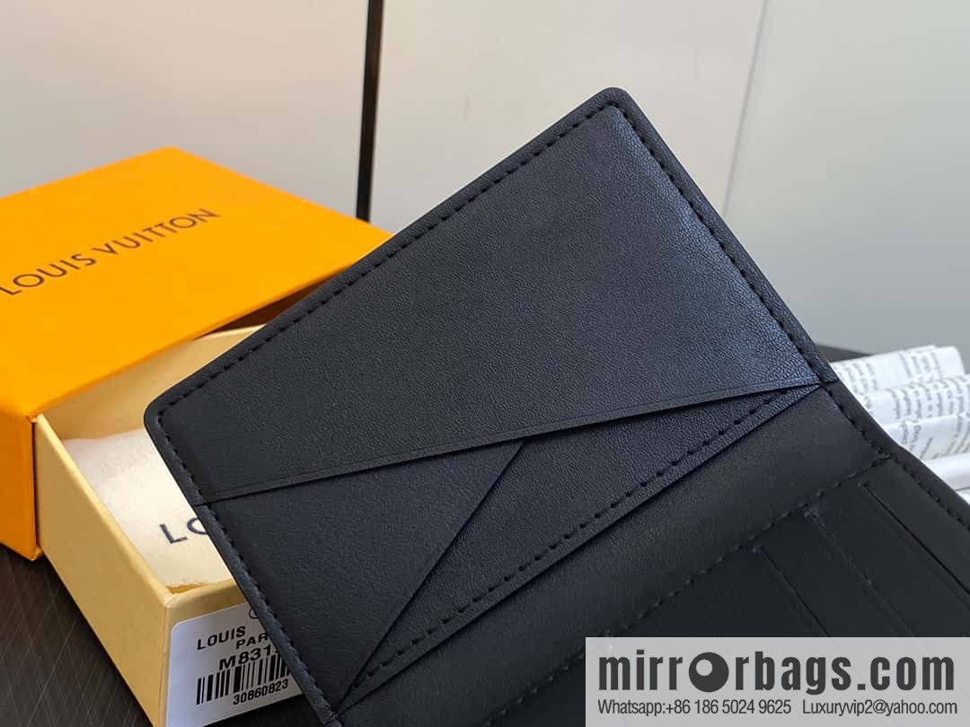 [Premium‑quality] M83192 black full leather card holder wallet series, pocket wallet