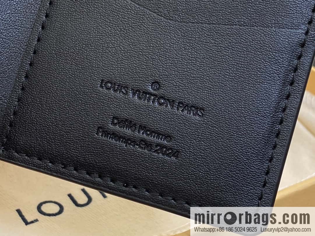 [Premium‑quality] M83192 black full leather card holder wallet series, pocket wallet