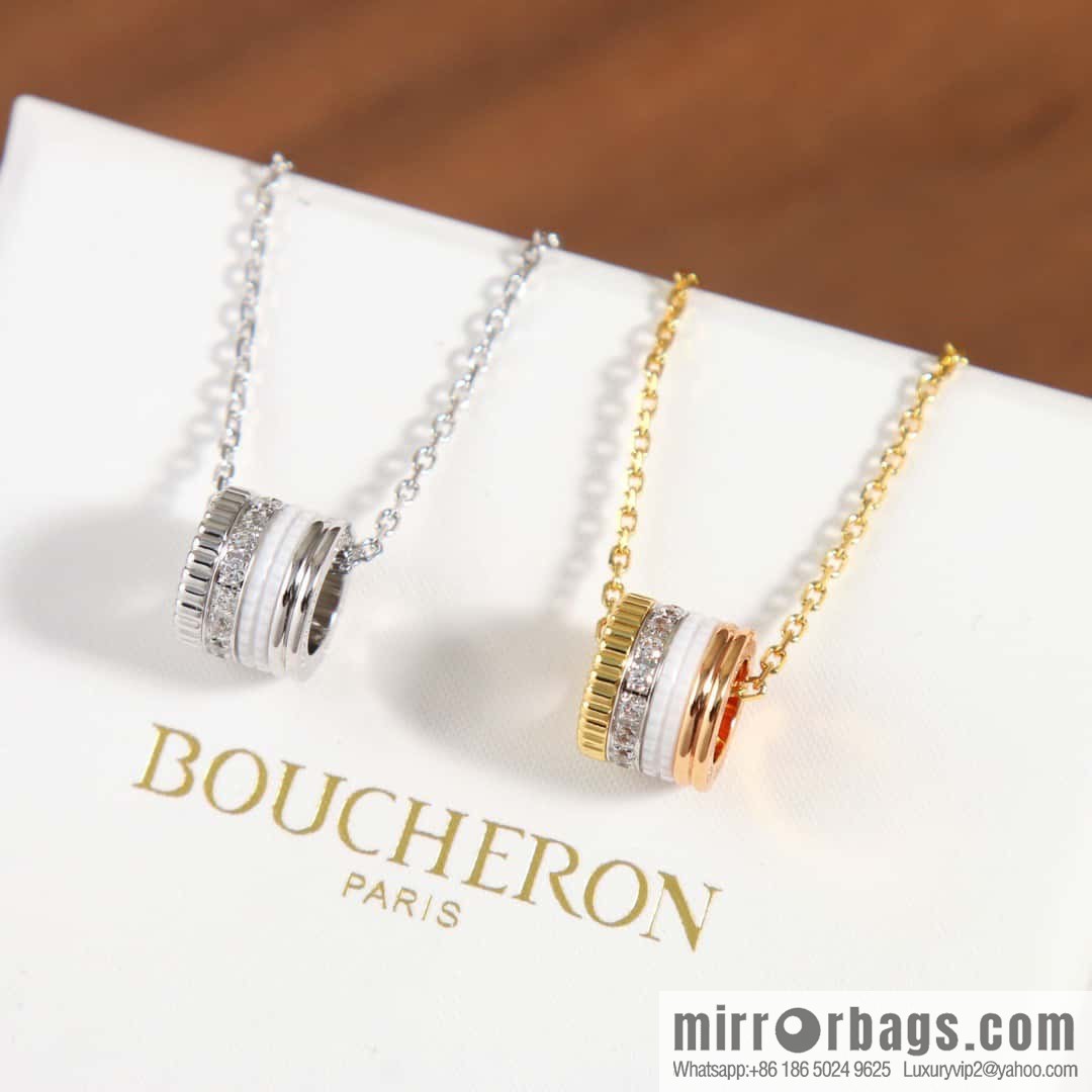 ☀New BOUCHERON/Boucheron Quatre Classique series, the same as Zhou Dongyu, ceramic necklace